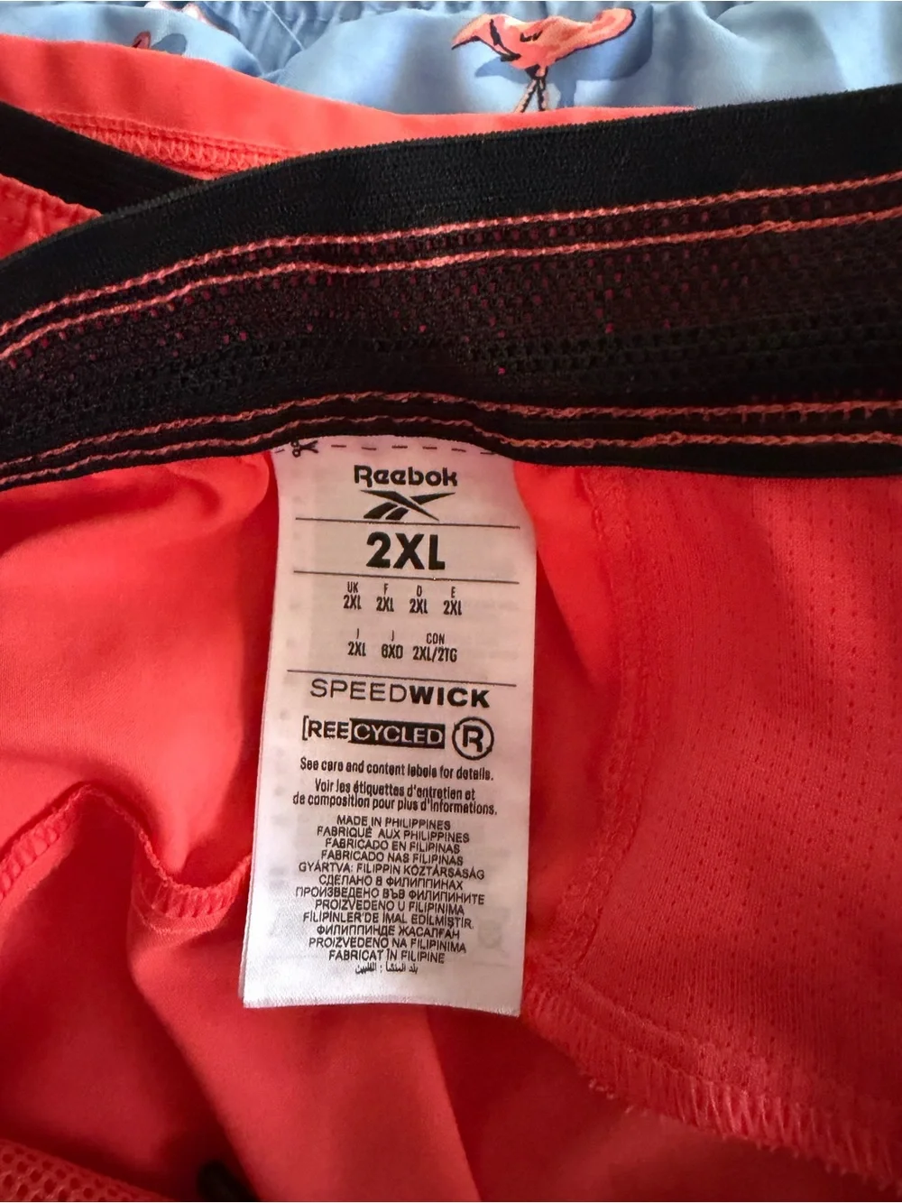 Reebok Men’s Coral Swim Trunks with Black Trim